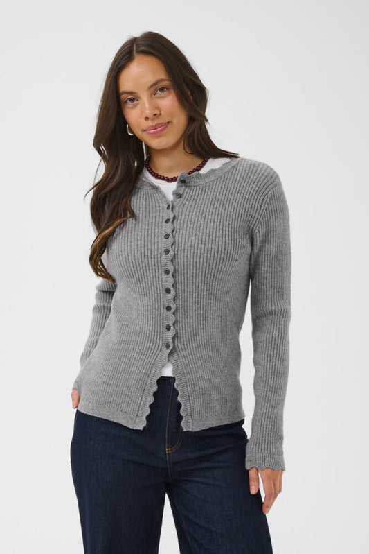 TristenSZ Cardigan - Mist Grey Melange
