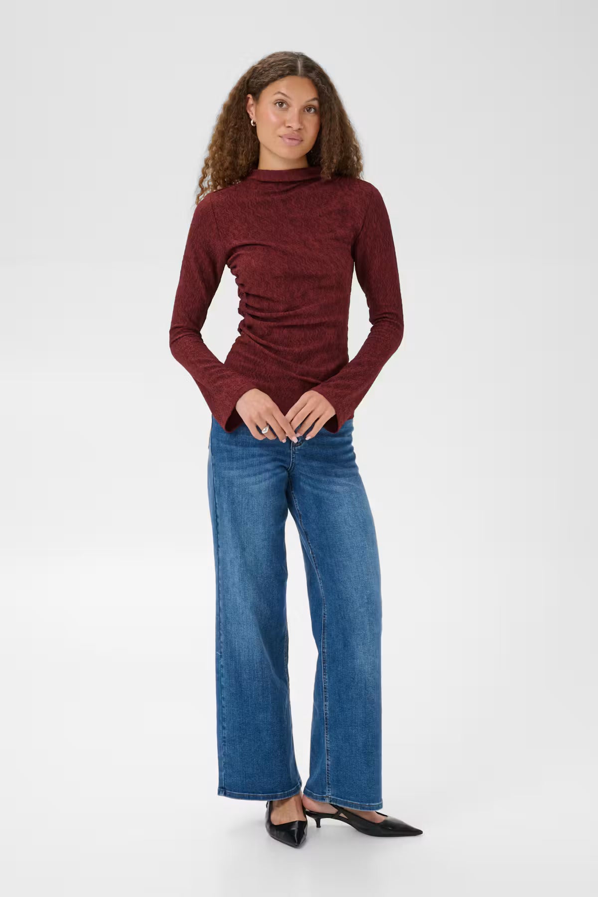 KArita Jersey Blouse - Port