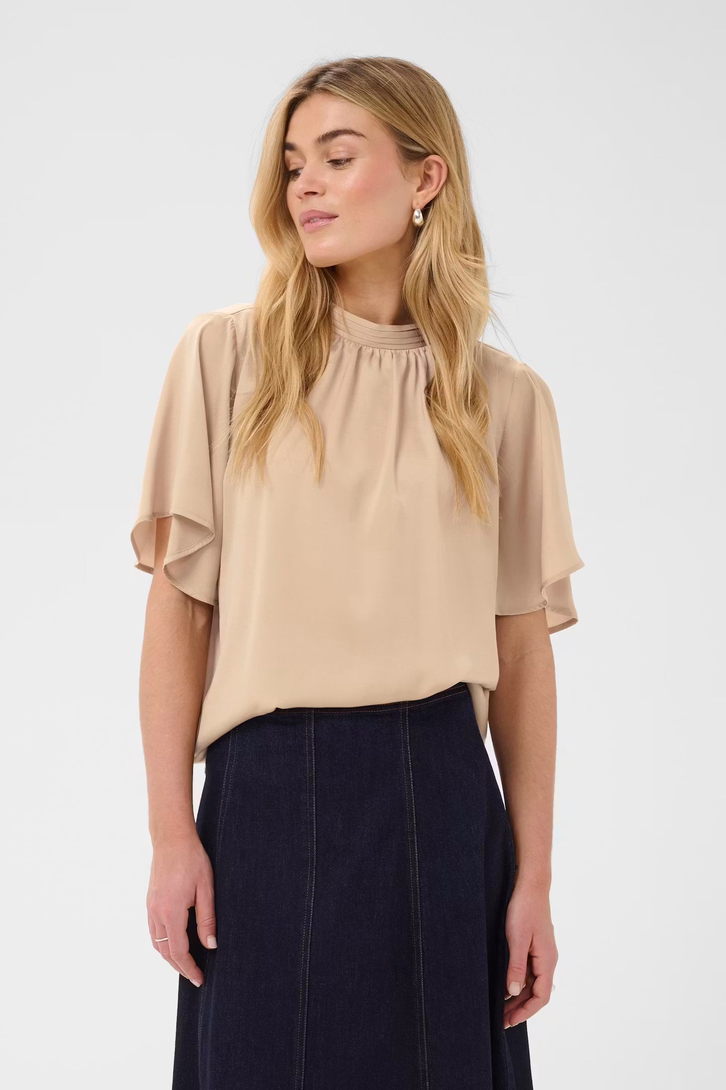 AileenSZ Flared Blouse - Savannah Tan