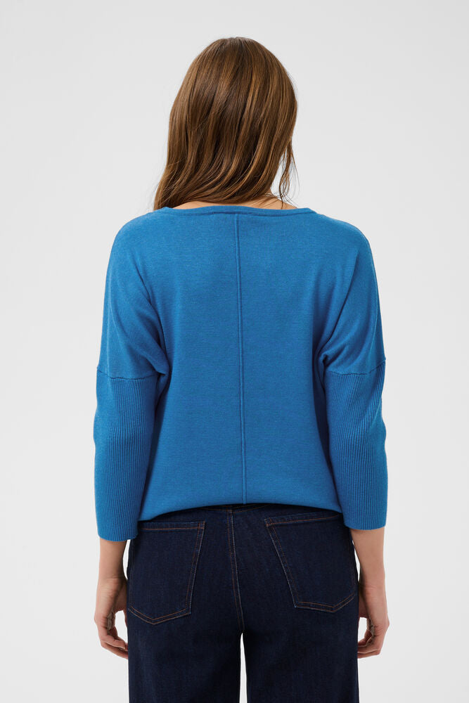 MilaSZ Round Neck Pullover - Campanula Melange