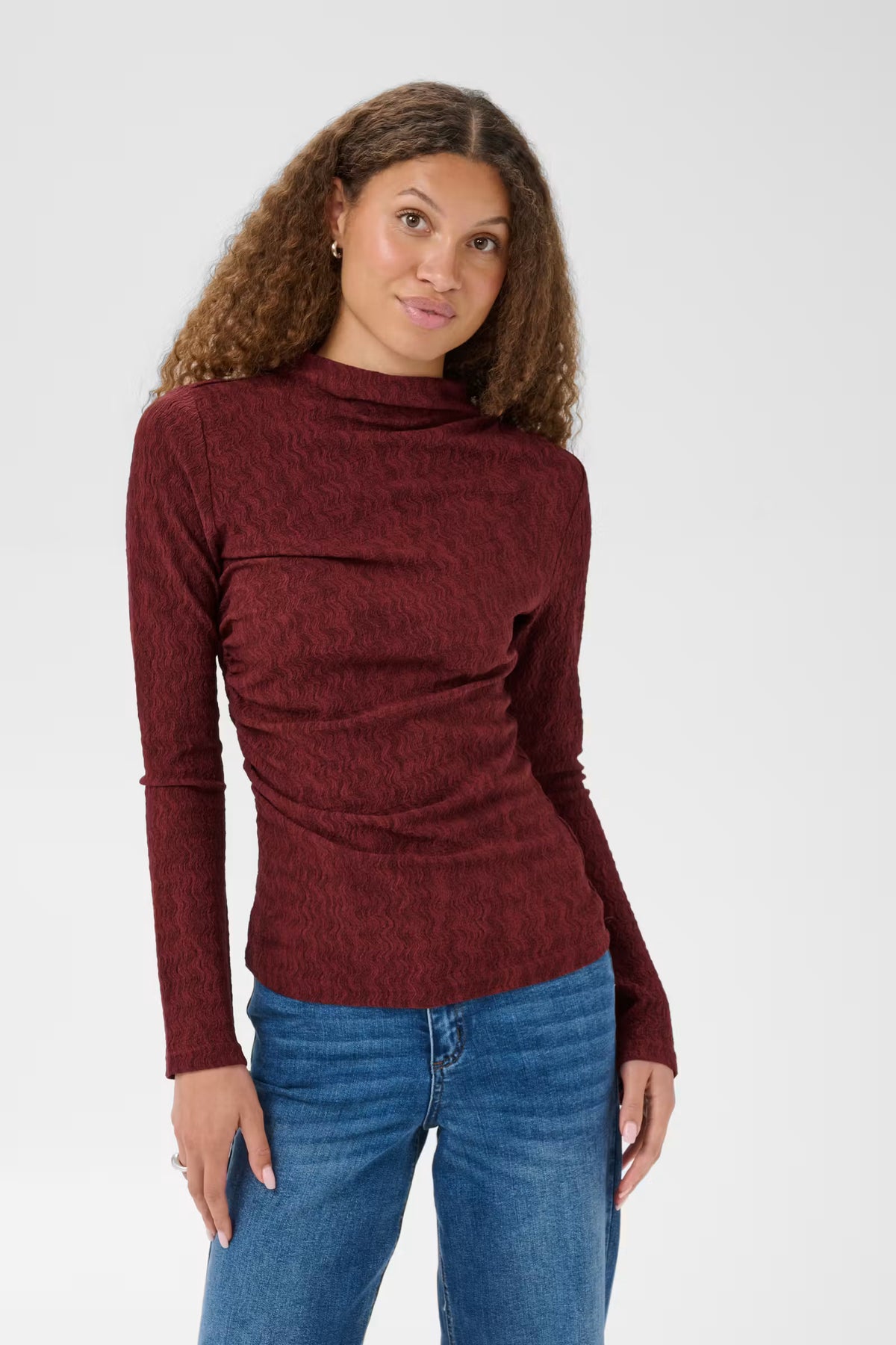 KArita Jersey Blouse - Port