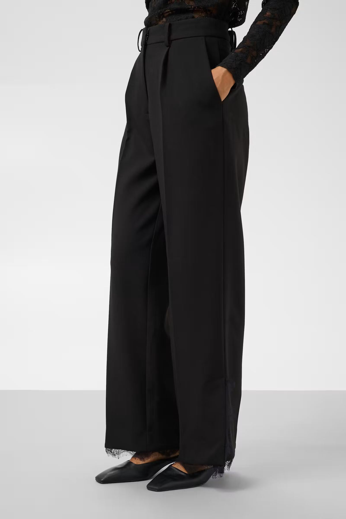 SLCorinne Suiting Pants Lace - Black