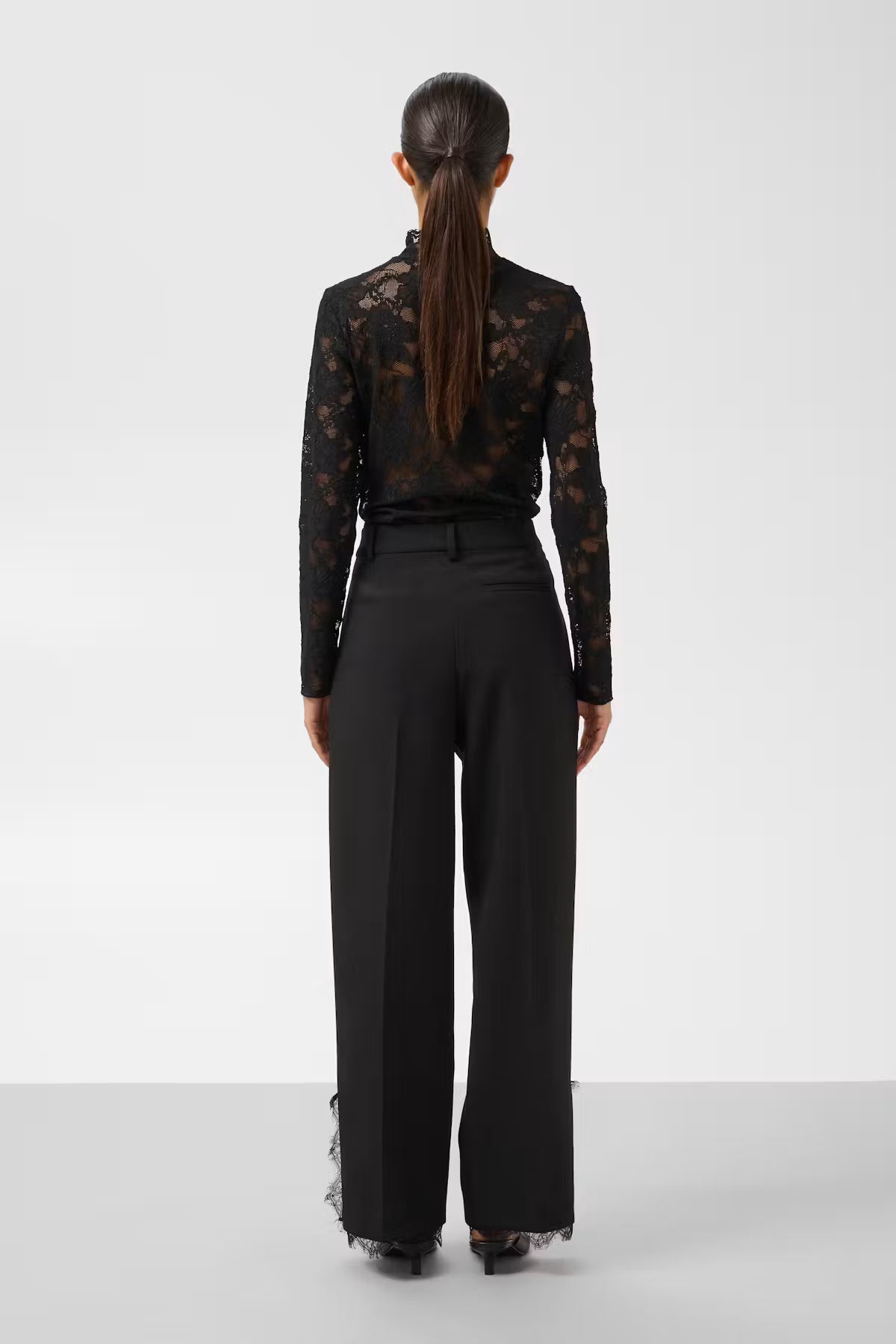 SLCorinne Suiting Pants Lace - Black