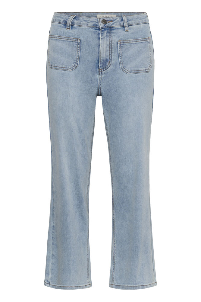 KAbrook High Waisted Cropped Fit Jeans - Light Blue