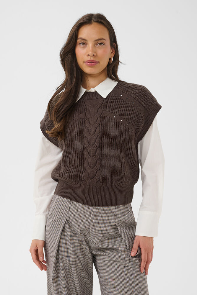 TruneSZ Vest - Chocolate Brown