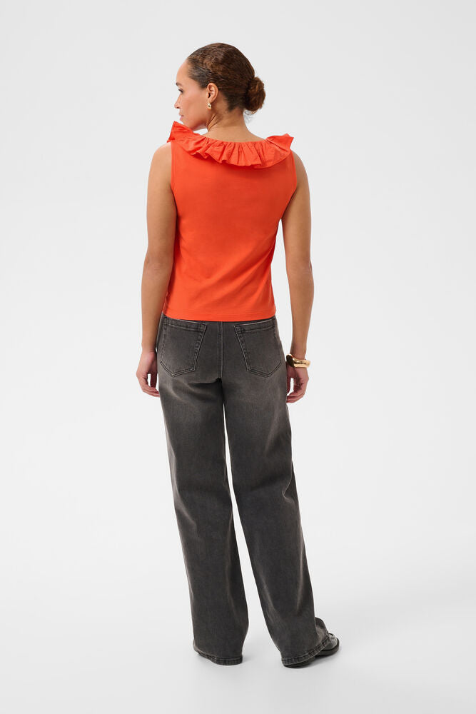 KAdidde Flounce Top - Orange