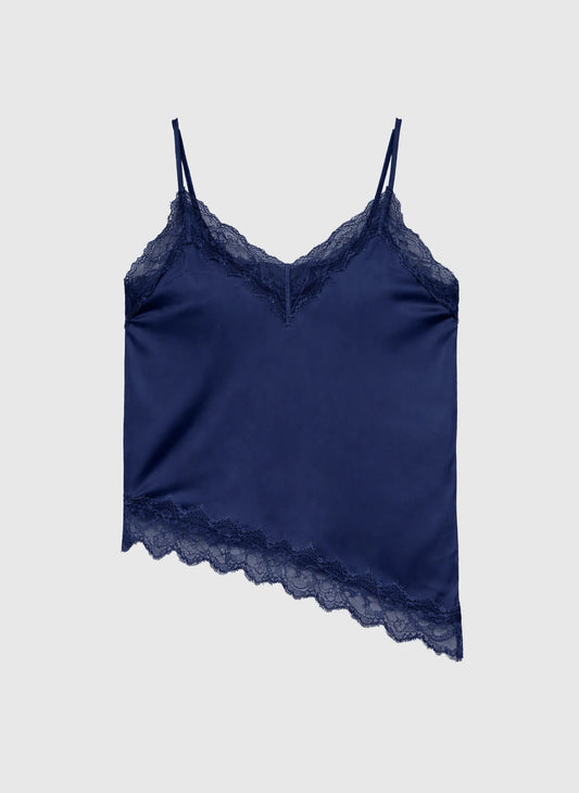 Alexane Silky Tank Top - Navy