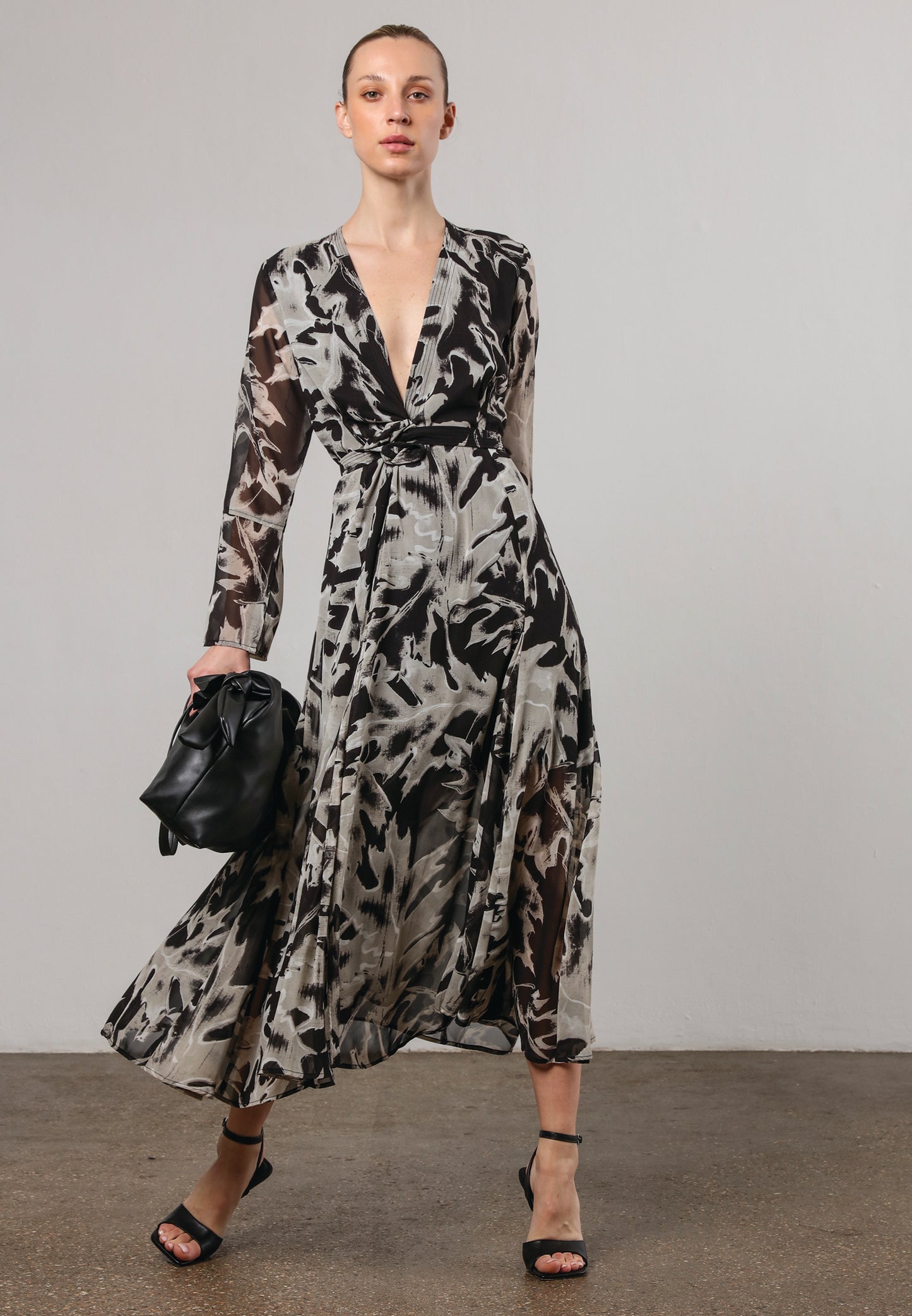 Flash Maxi Dress - Camo Black