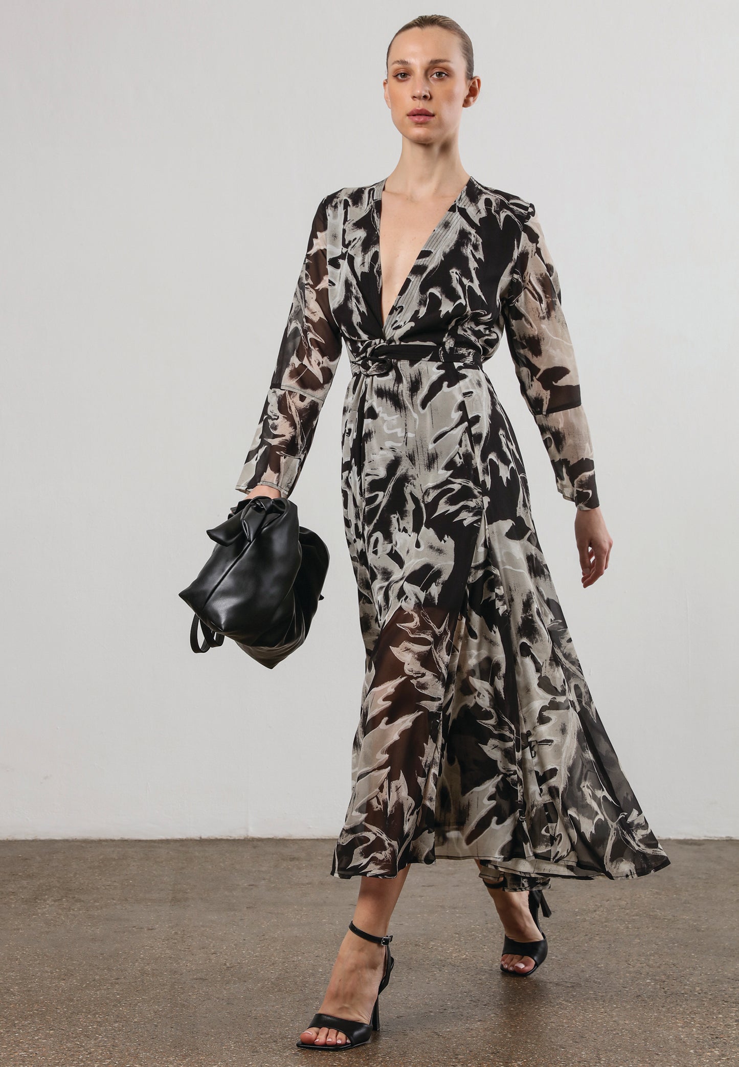 Flash Maxi Dress - Camo Black