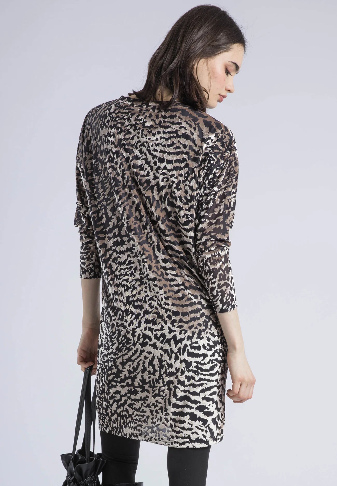 Emmy Dress - Silver Animal