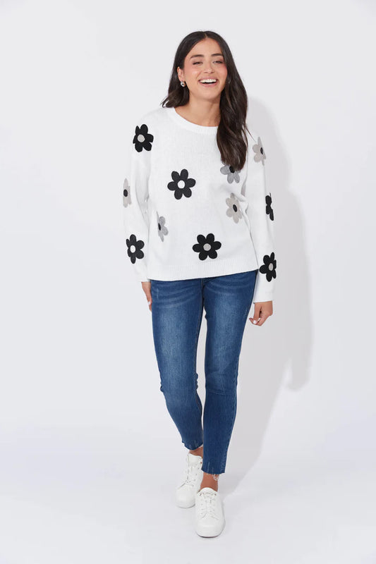 Delphi Jumper - White / Kohl