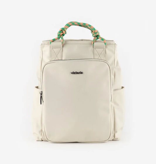Mochila Nylon Backpack - Beige