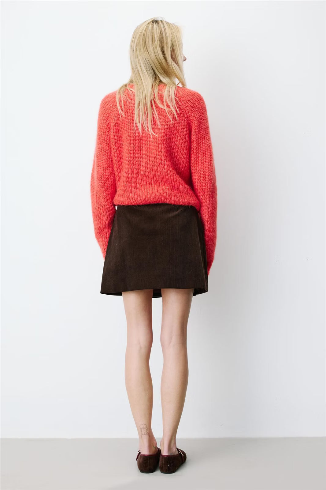 Adele Cord Skirt - Chocolate