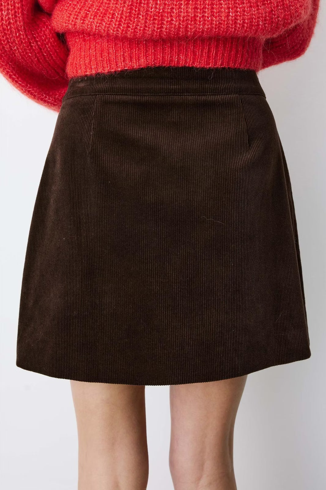 Adele Cord Skirt - Chocolate