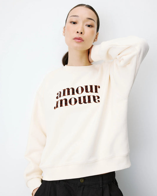 Amery Amour Sweatshirt - Ecru