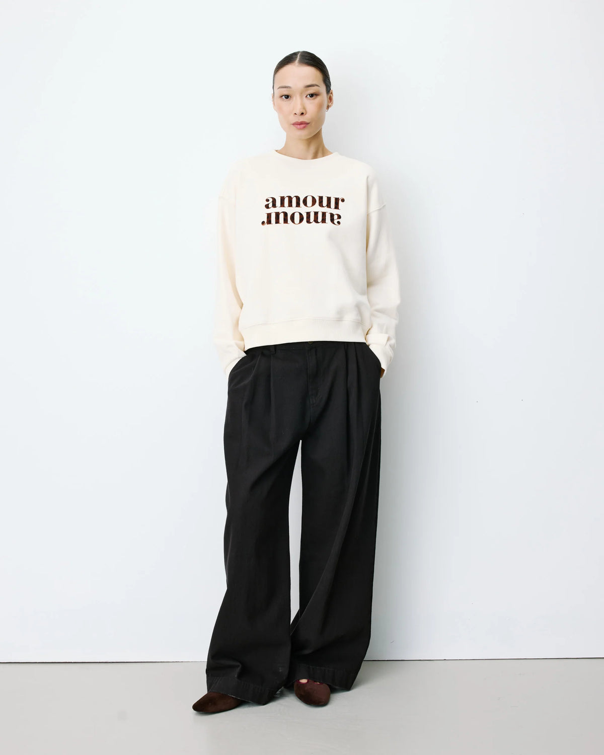 Amery Amour Sweatshirt - Ecru