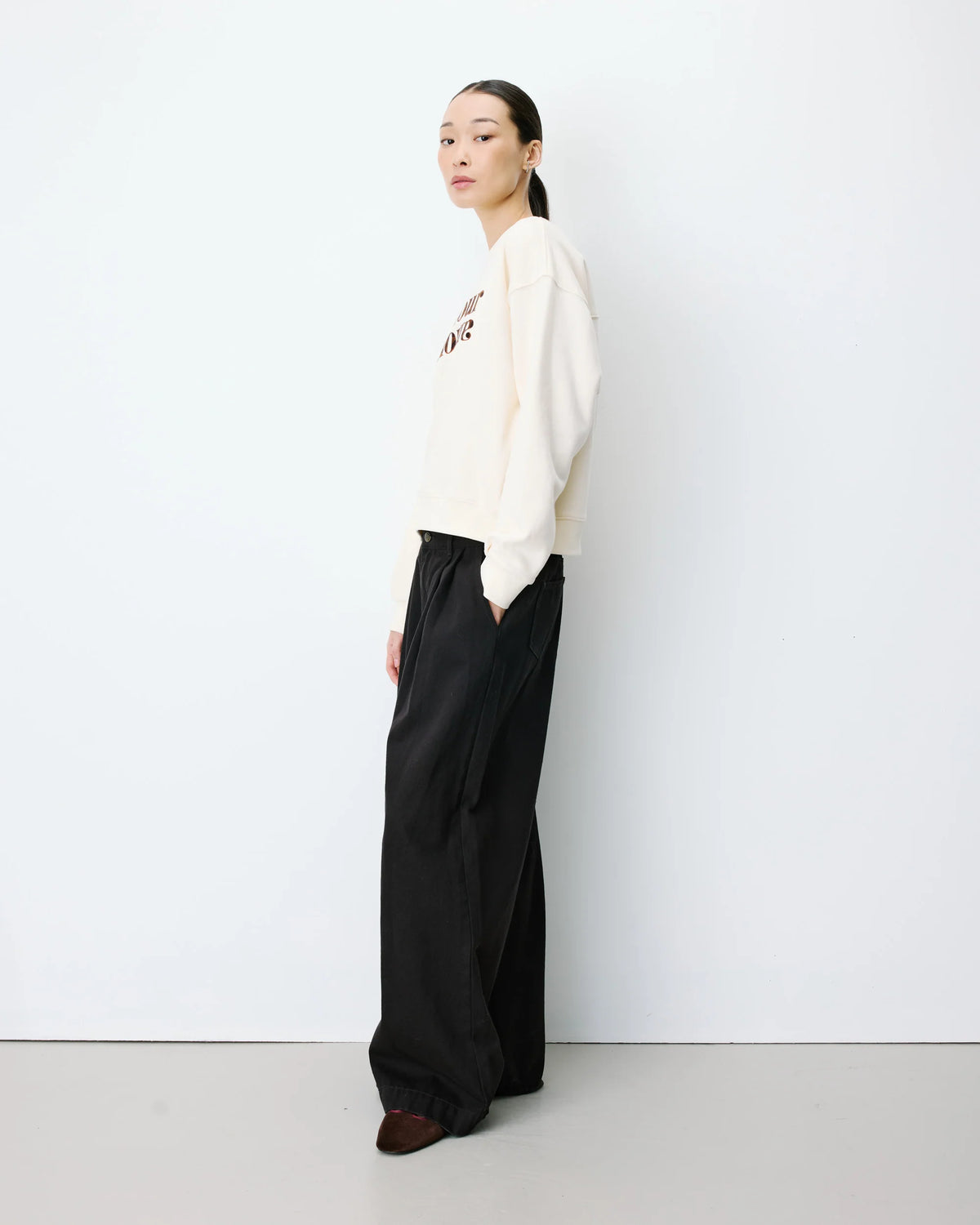 Amery Amour Sweatshirt - Ecru