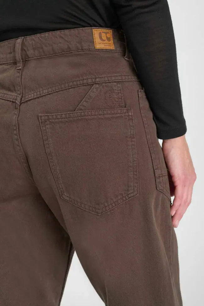 Madie Balloon Jeans - Bark