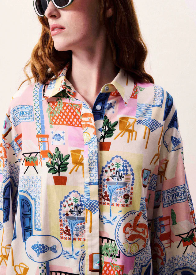Topaz Shirt Waters Edge - Mixed Print