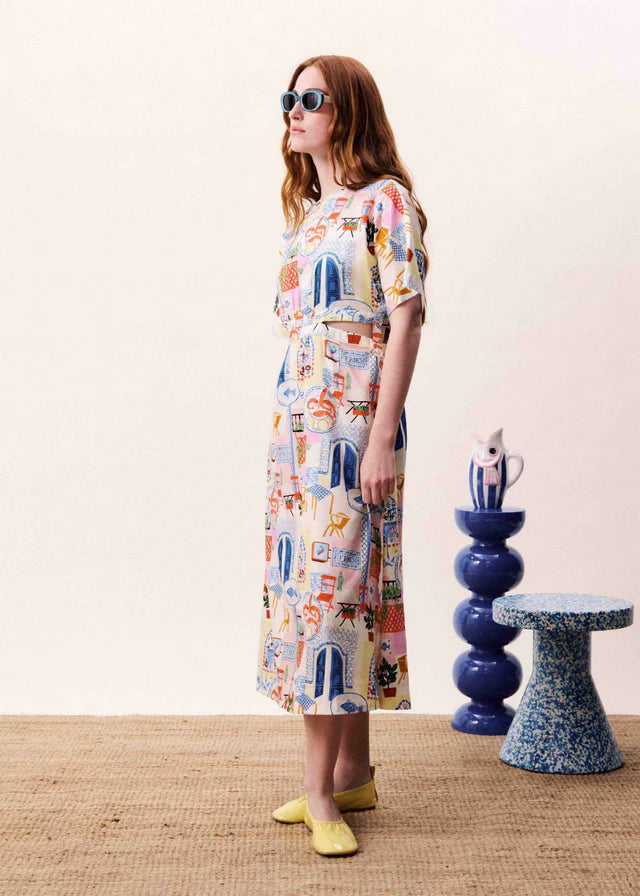 Pearl Dress Waters Edge - Mixed Print