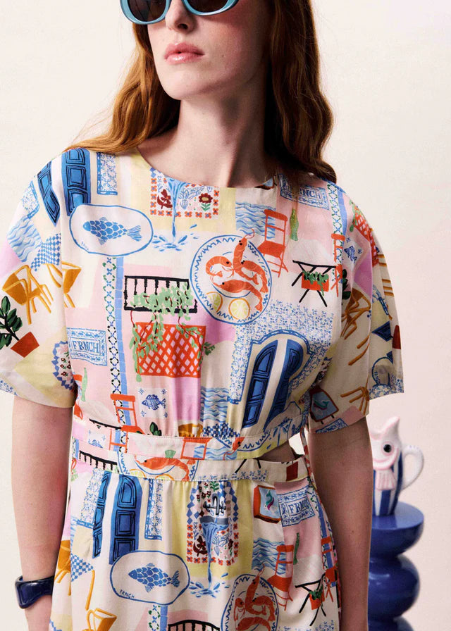 Pearl Dress Waters Edge - Mixed Print