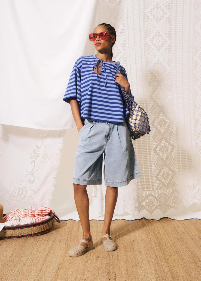 Pasquale T-Shirt - Blue Stripe