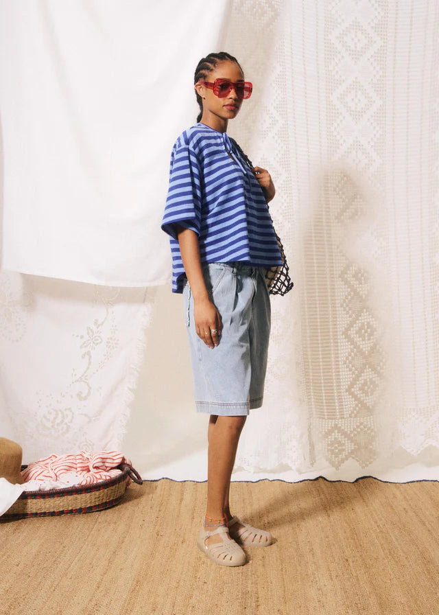 Pasquale T-Shirt - Blue Stripe