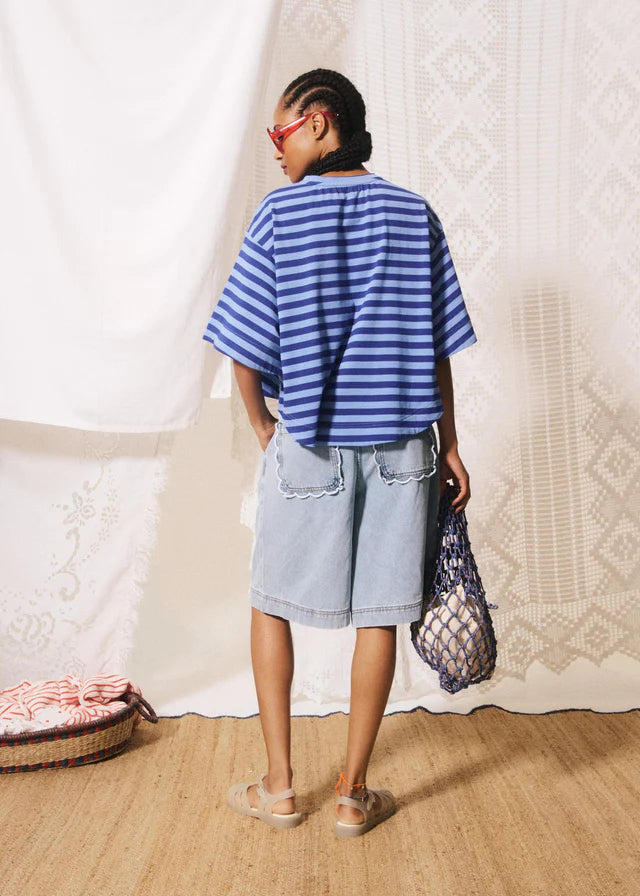 Pasquale T-Shirt - Blue Stripe