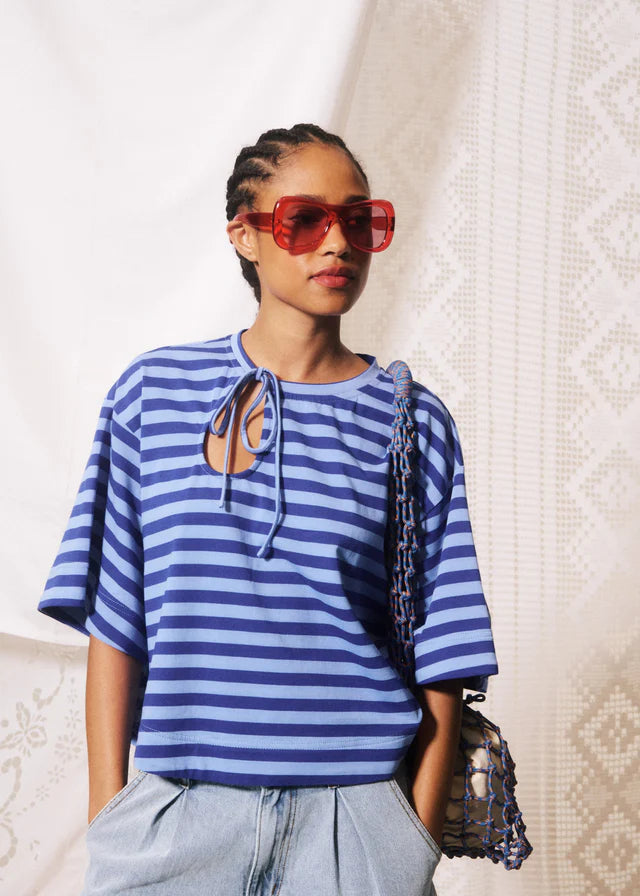 Pasquale T-Shirt - Blue Stripe