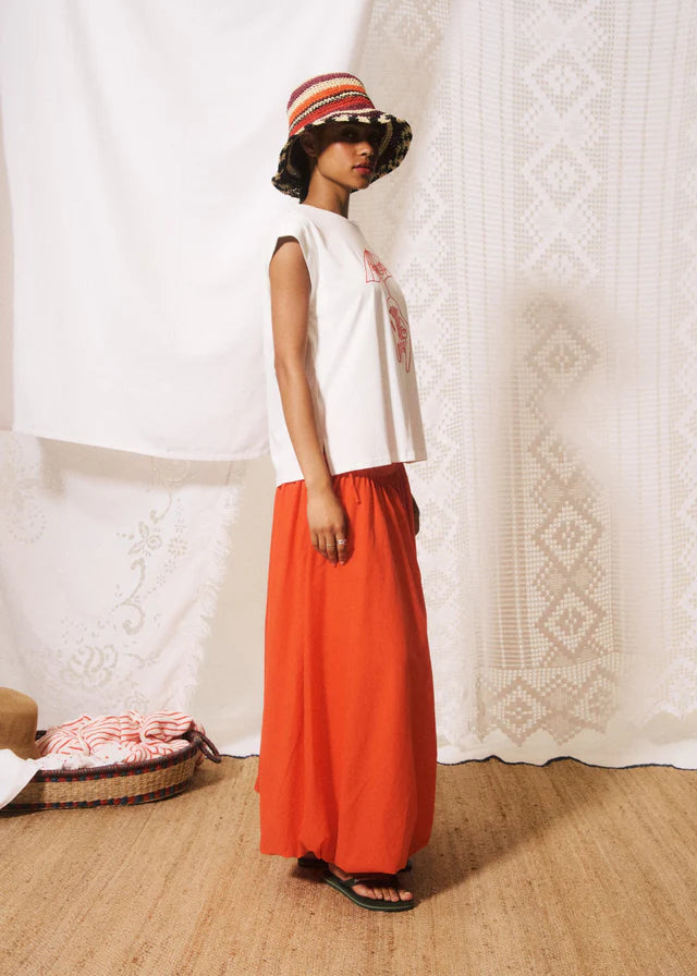 Santino T-Shirt - Cream/Red
