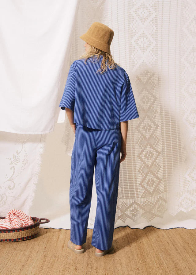Annunziata Trouser - Blue Stripe