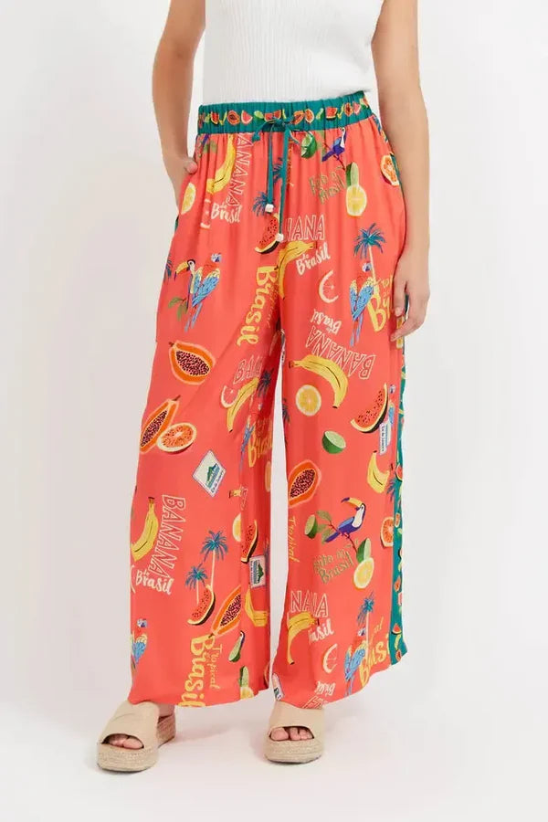 Cabana Pant - Brasil Coral