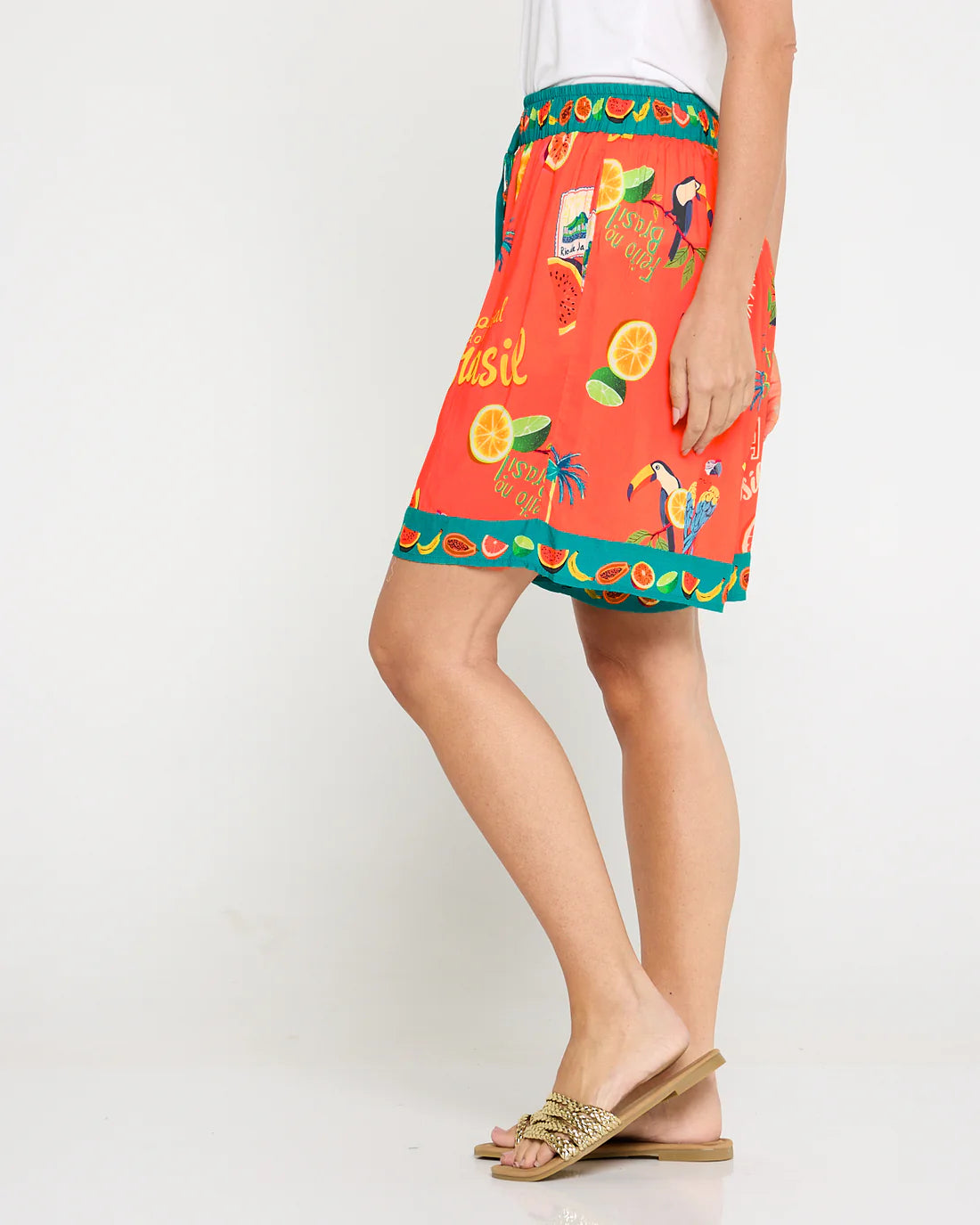 Cabana Shorts - Brasil Coral