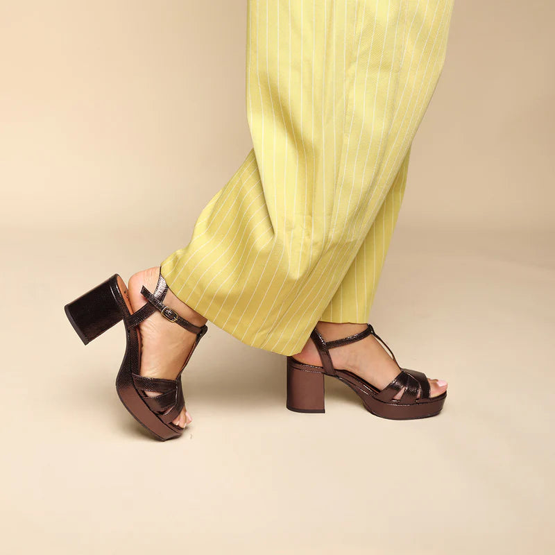 Charlie Shoes - Metallic Dark Brown