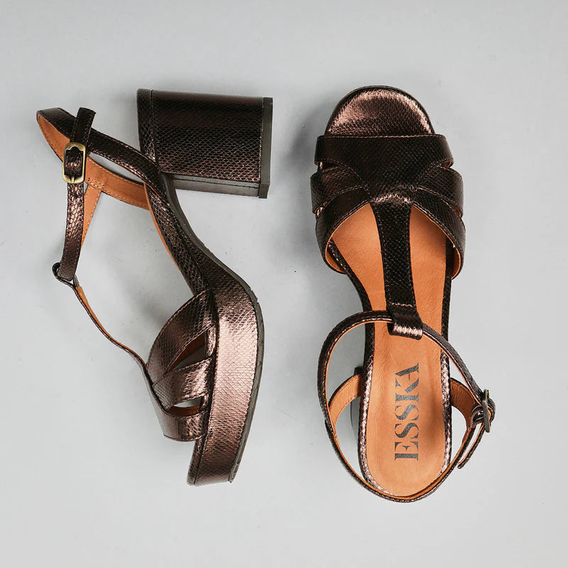 Charlie Shoes - Metallic Dark Brown