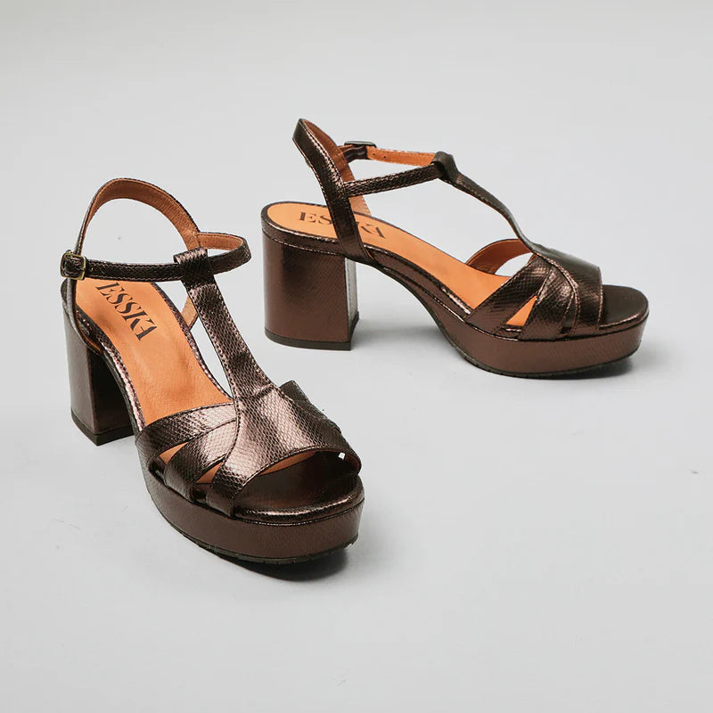 Charlie Shoes - Metallic Dark Brown
