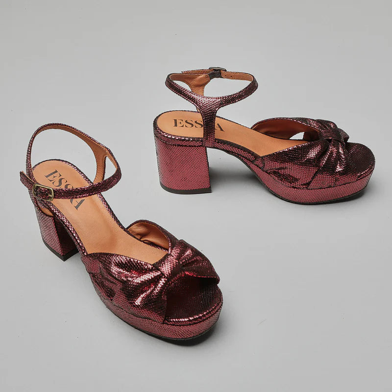 Chilli Shoes - Metallic Burgundy