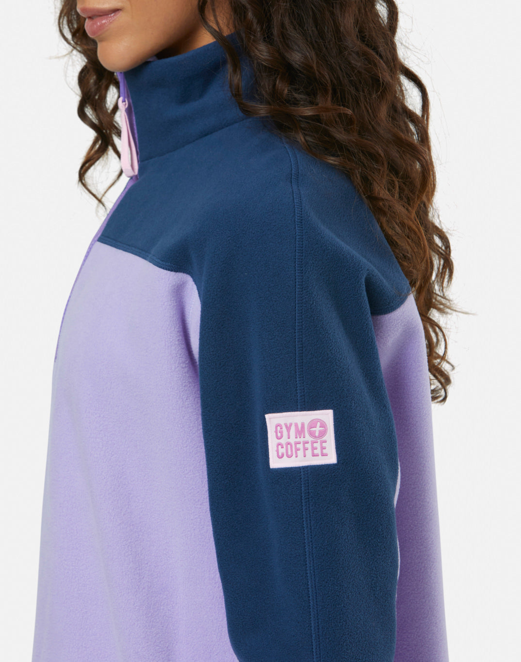 Half Zip Polar Fleece - Lilac