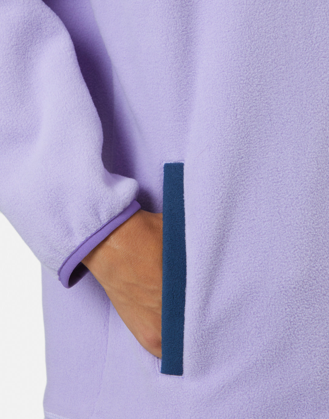 Half Zip Polar Fleece - Lilac