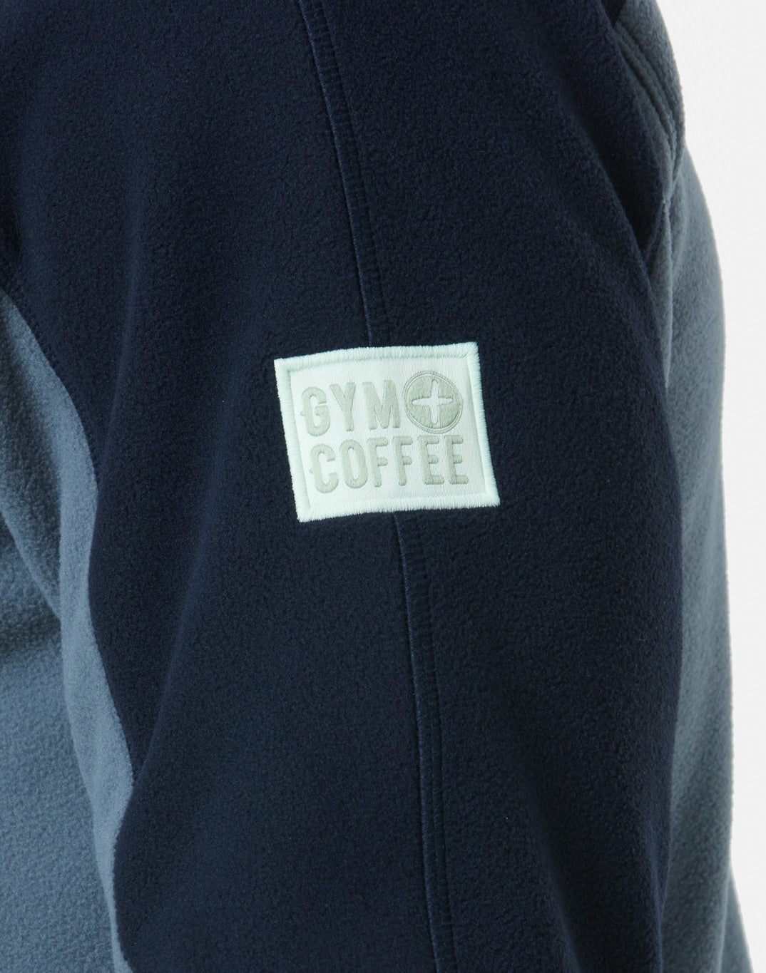 Half Zip Polar Fleece - Stone Blue