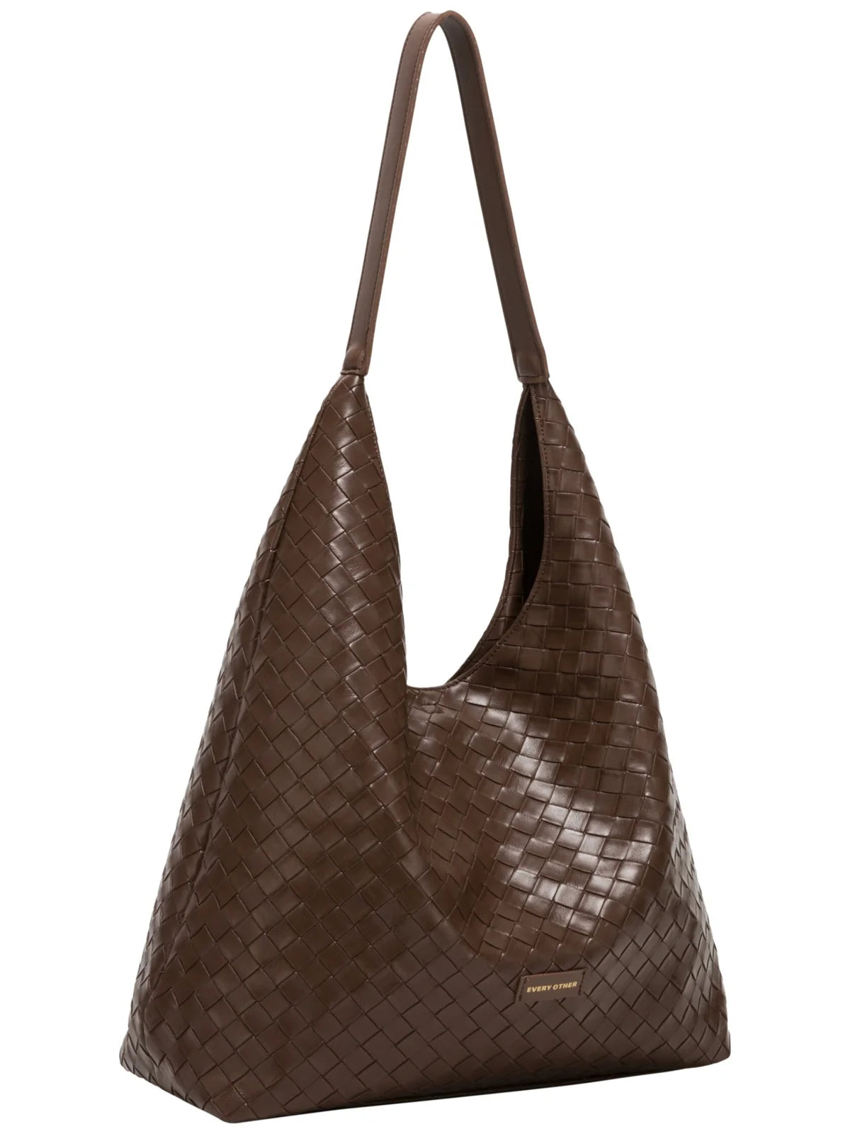 Single Strap Shoulder Bag - Brown