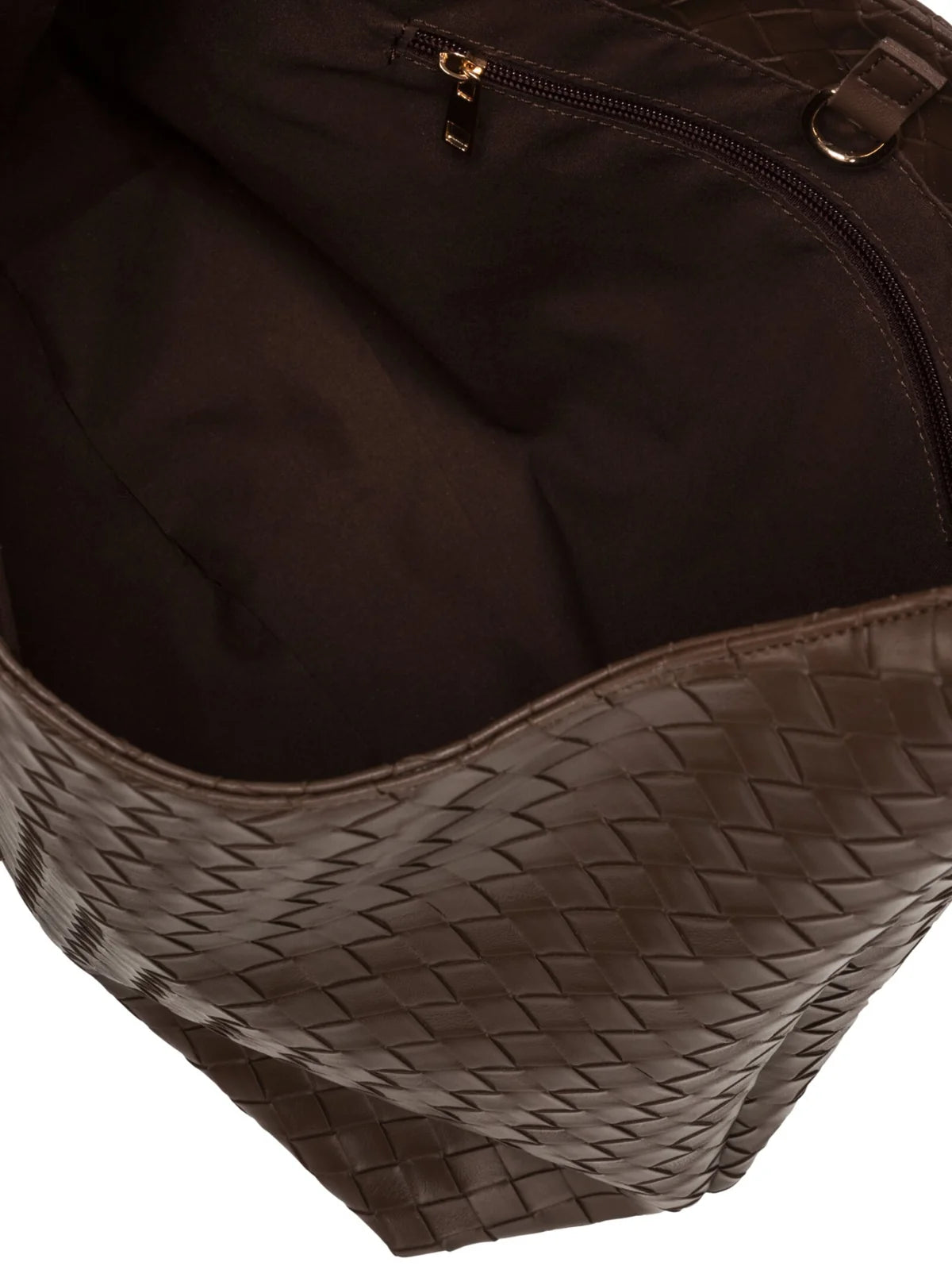 Single Strap Shoulder Bag - Brown