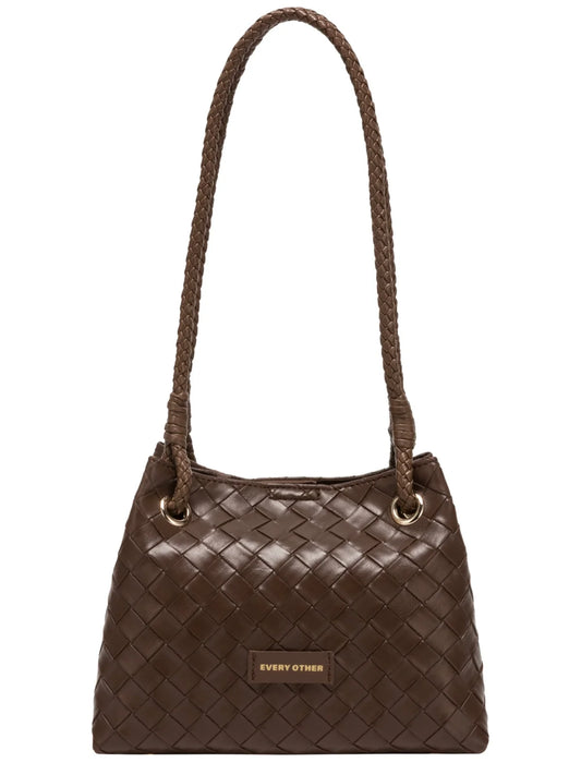 A Line Shoulder Bag - Brown