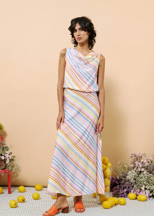 Maily Skirt - Multi Stripes