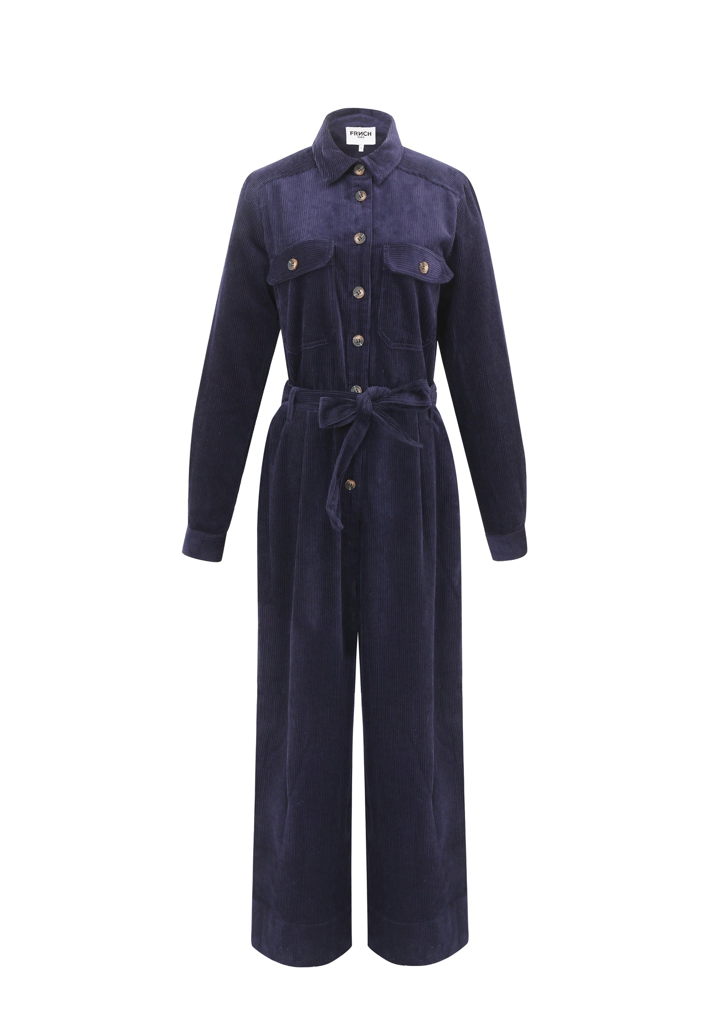 Alya Corduroy Jumpsuit - Blue Marine