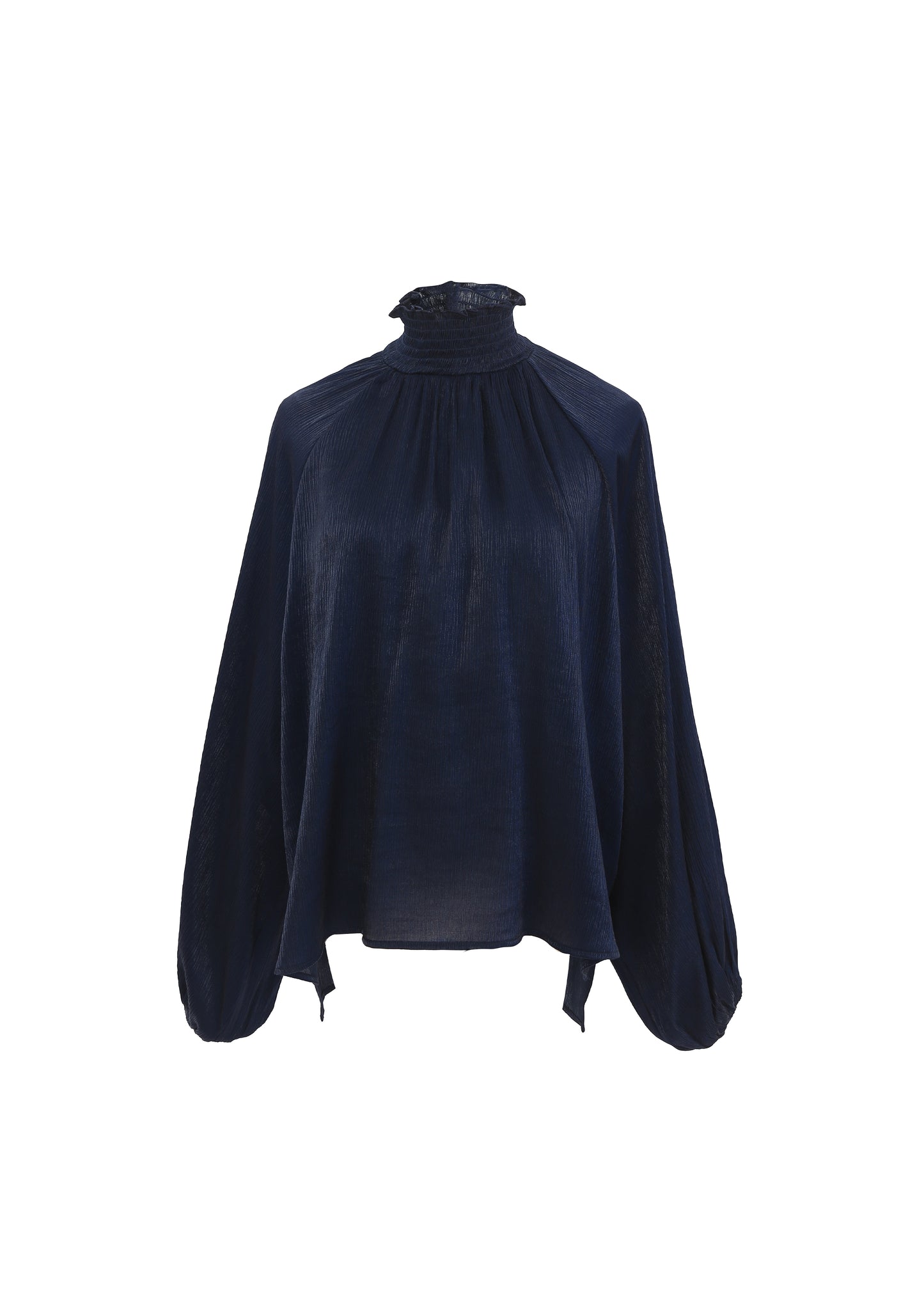 Nika Long Sleeve Blouse - Blue Marine