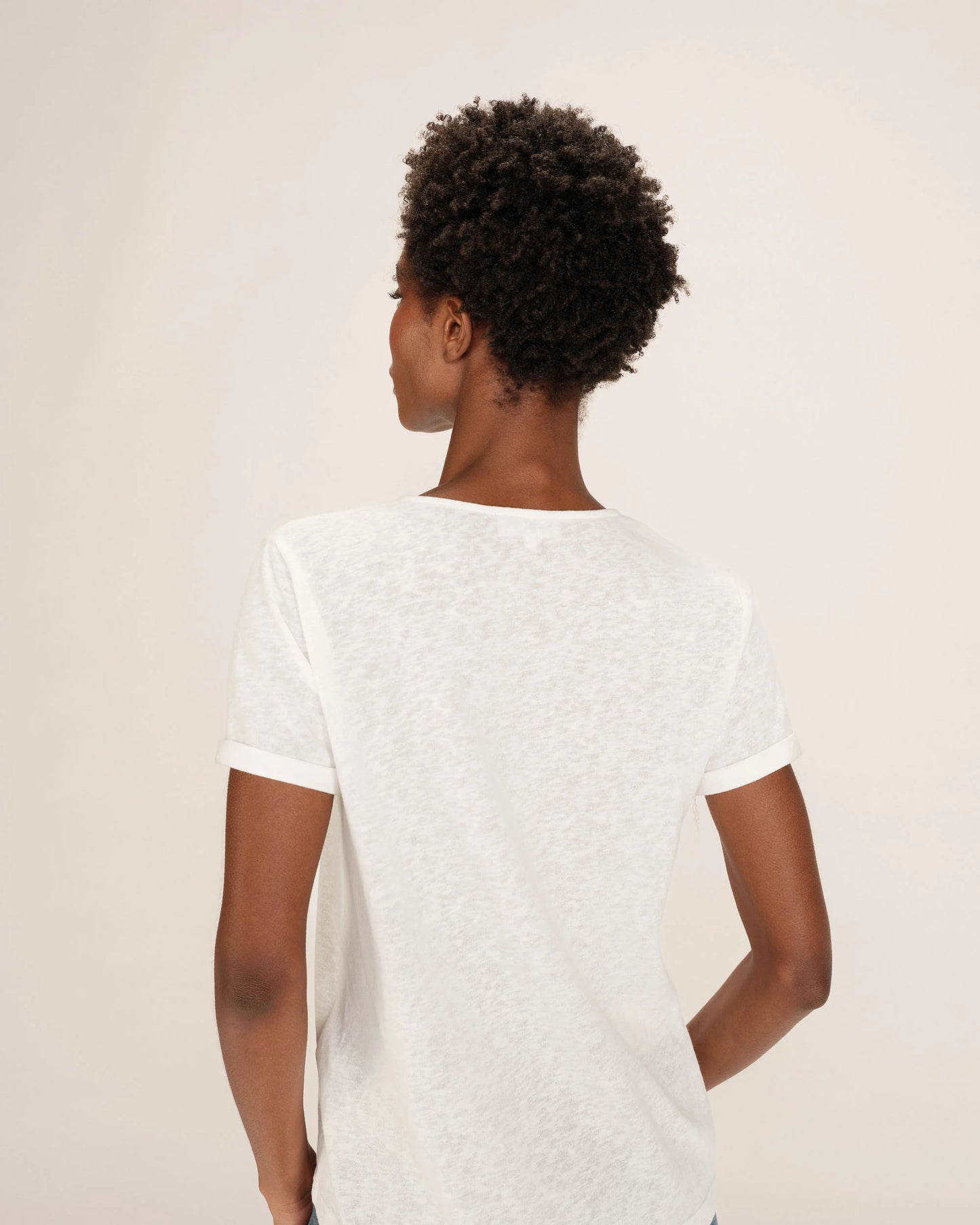Tim Short Sleeve Top - Ivory