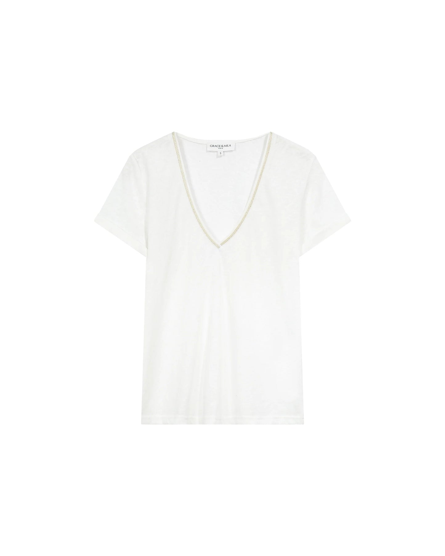 Tim Short Sleeve Top - Ivory