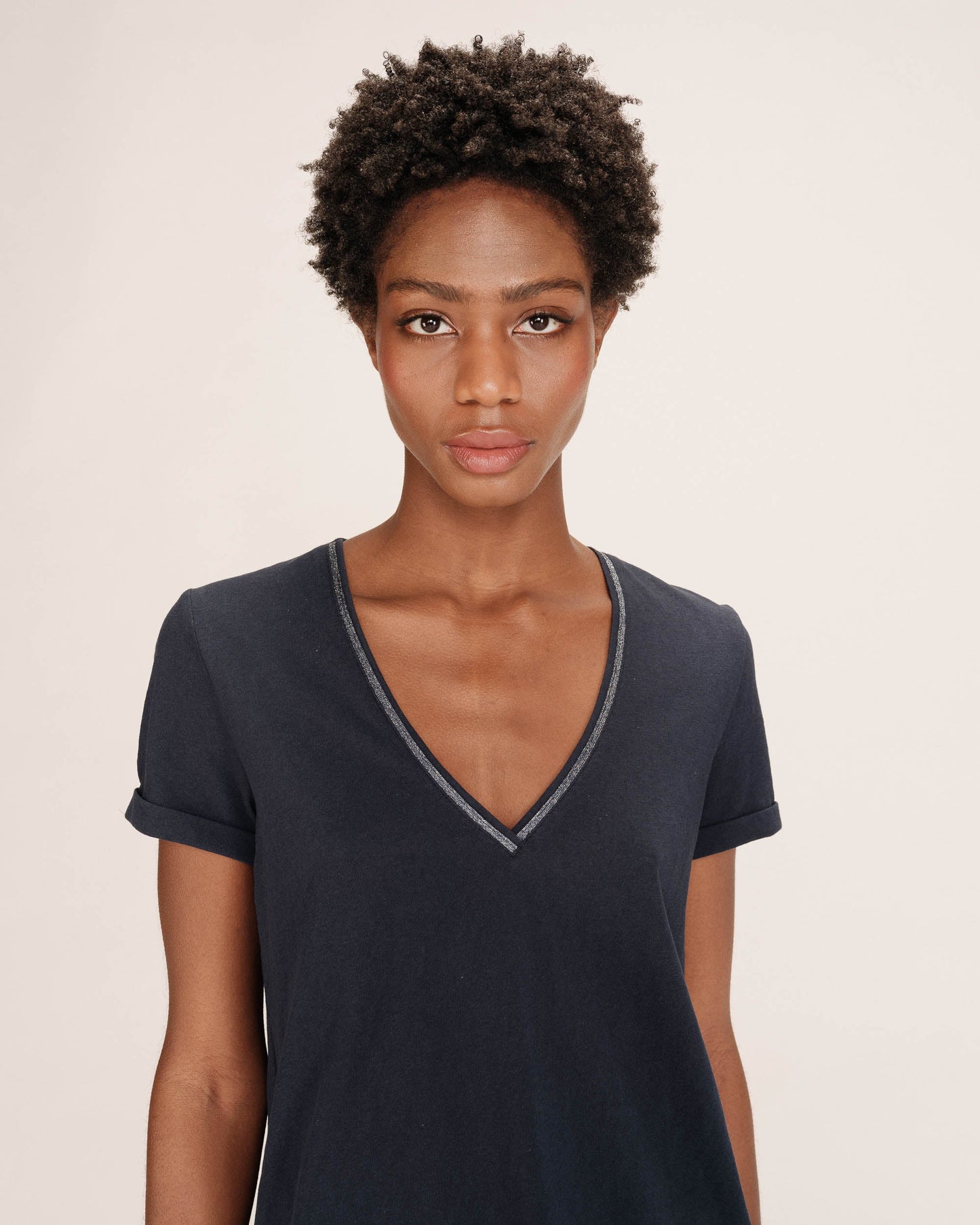 Tim Short Sleeve Top -Marine