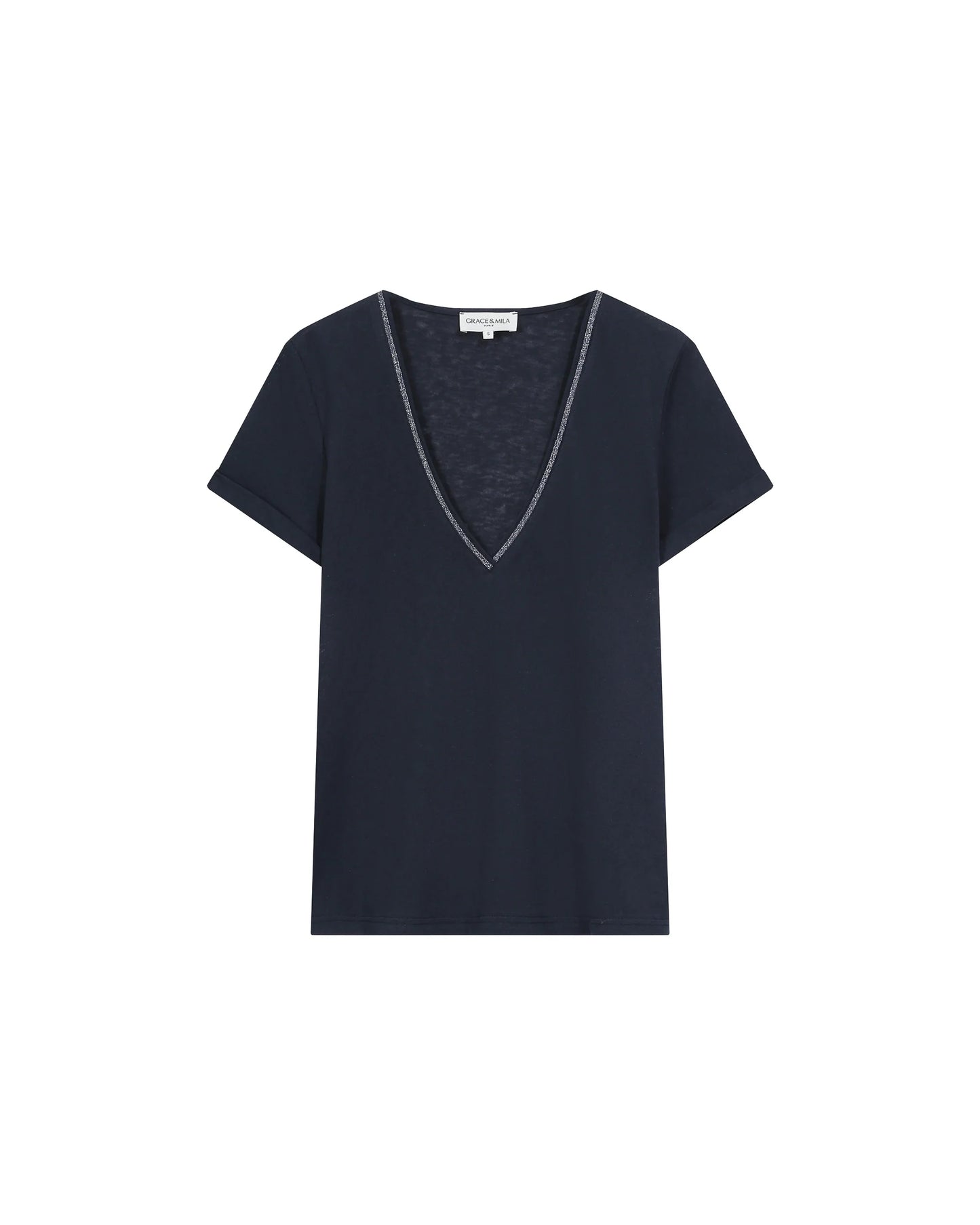 Tim Short Sleeve Top -Marine